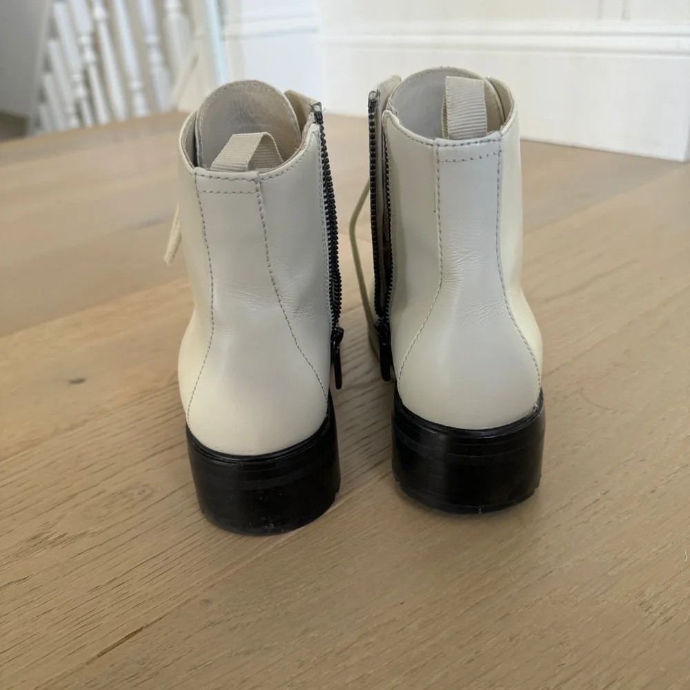 Everlane off-white moto combat boots - Picture 6 of 6